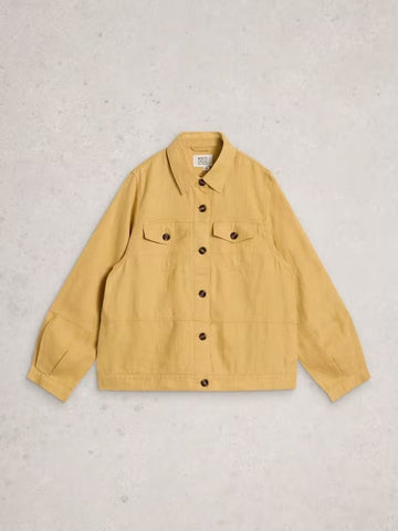 Young Ideas & Henmores - Camille Linen Jacket - Light Yellow - 8