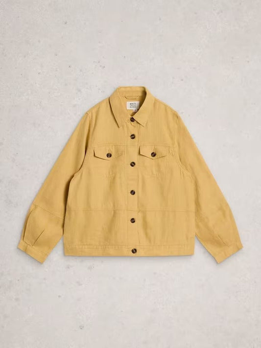 Young Ideas & Henmores - Camille Linen Jacket - Light Yellow - 8