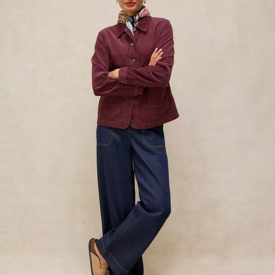 Young Ideas & Henmores -Carrie Cord Jacket -Dark Navy -8