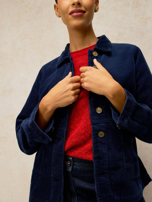 Young Ideas & Henmores -Carrie Cord Jacket -Dark Navy -8