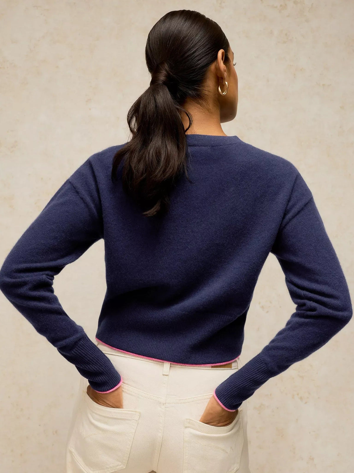 Young Ideas & Henmores -Cashmere Kylie Cardigan -Dark Navy -10