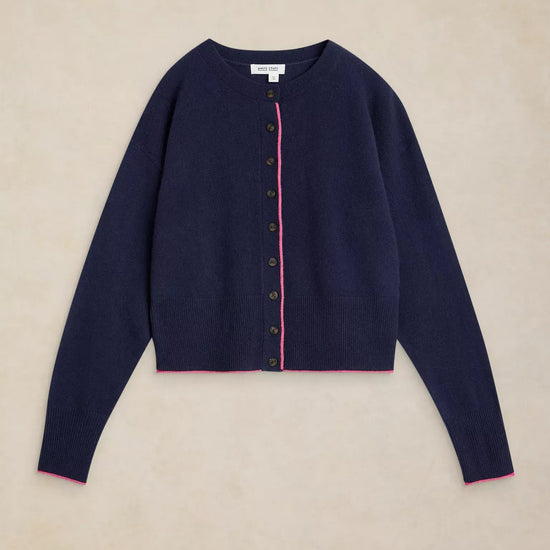 Young Ideas & Henmores -Cashmere Kylie Cardigan -Dark Navy -10