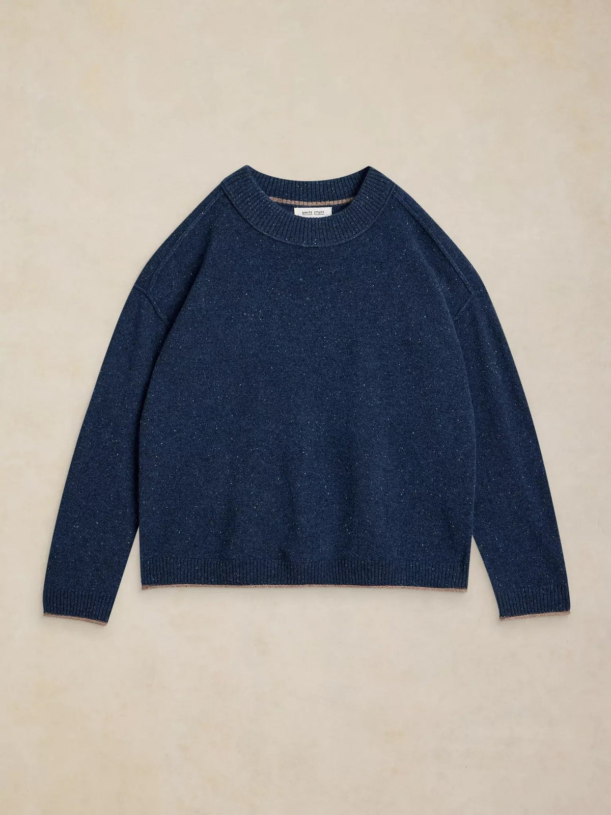 Young Ideas & Henmores -Cashmere Nep Crew Jumper -Dark Navy -10