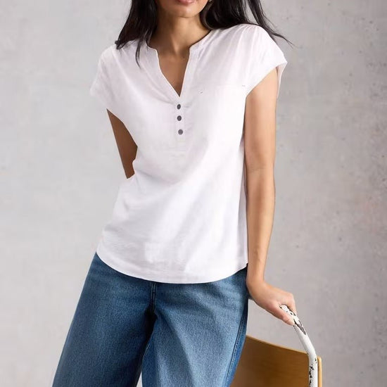 Young Ideas & Henmores - Cecily Sleeveless T-Shirt - Bril White - 8