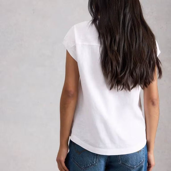 Young Ideas & Henmores - Cecily Sleeveless T-Shirt - Bril White - 8