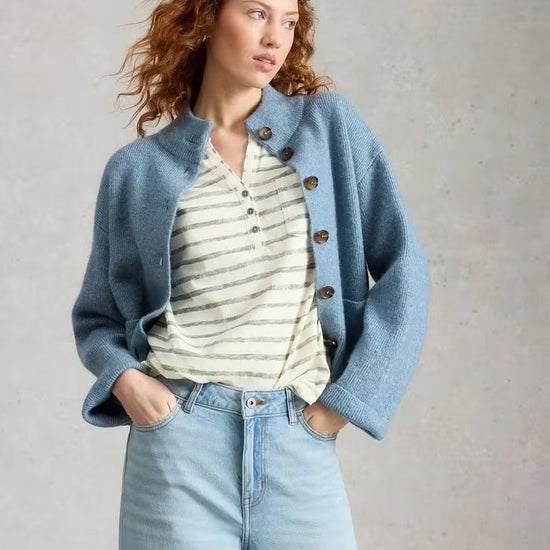 Young Ideas & Henmores - Cecily Stripe Shirt - Green Multi - 8