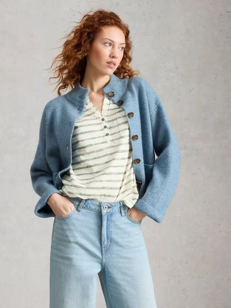 Young Ideas & Henmores - Cecily Stripe Shirt - Green Multi - 8