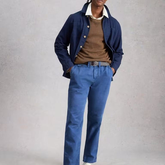 Young Ideas/Henmores - Chapman Casual Trouser - Indigo Blue - 32