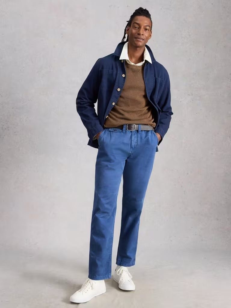 Young Ideas/Henmores - Chapman Casual Trouser - Indigo Blue - 32