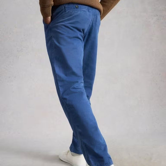 Young Ideas/Henmores - Chapman Casual Trouser - Indigo Blue - 32