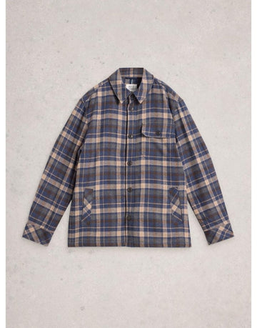 Young Ideas/Henmores - Check Borg Trucker Jacket - Blue Multi - S