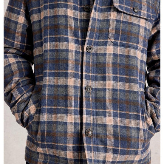 Young Ideas/Henmores - Check Borg Trucker Jacket - Blue Multi - S