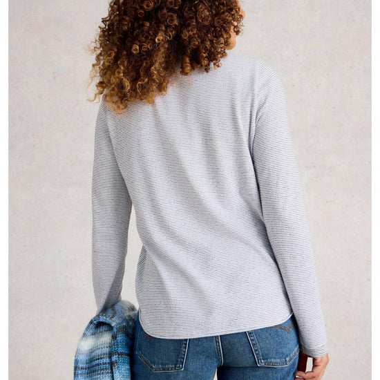 Young Ideas/Henmores - Clara Longsleeve Sparkle Tee - Ivory Multi - 8