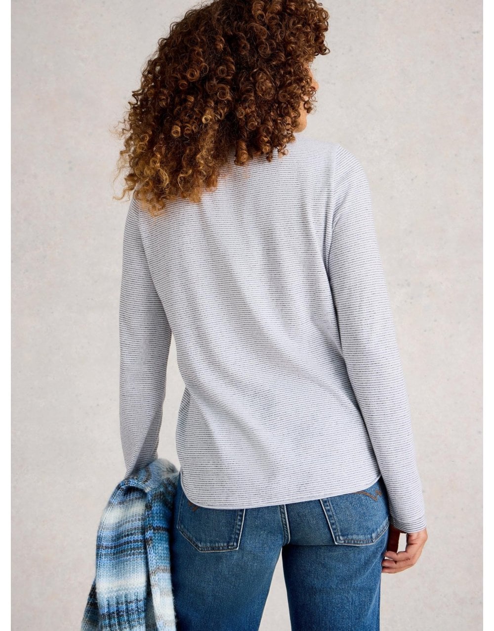 Young Ideas/Henmores - Clara Longsleeve Sparkle Tee - Ivory Multi - 8