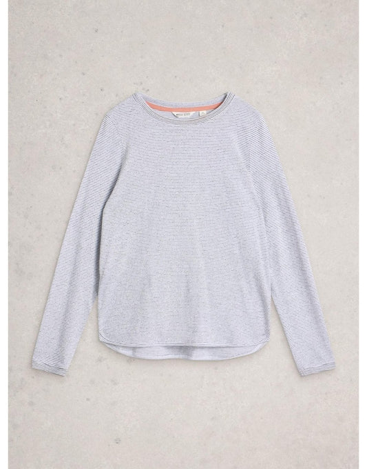 Young Ideas/Henmores - Clara Longsleeve Sparkle Tee - Ivory Multi - 8