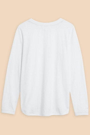 Young Ideas/Henmores - Clara Longsleeve Tee - Brilliant White - 8