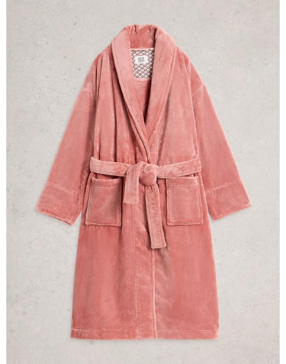 Young Ideas/Henmores - Clover Cosy Dressing Gown - Light Pink - S