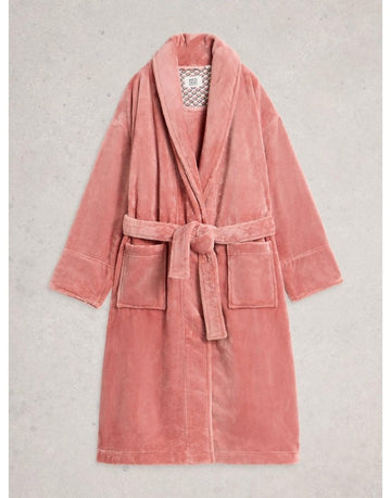 Young Ideas/Henmores - Clover Cosy Dressing Gown - Light Pink - S
