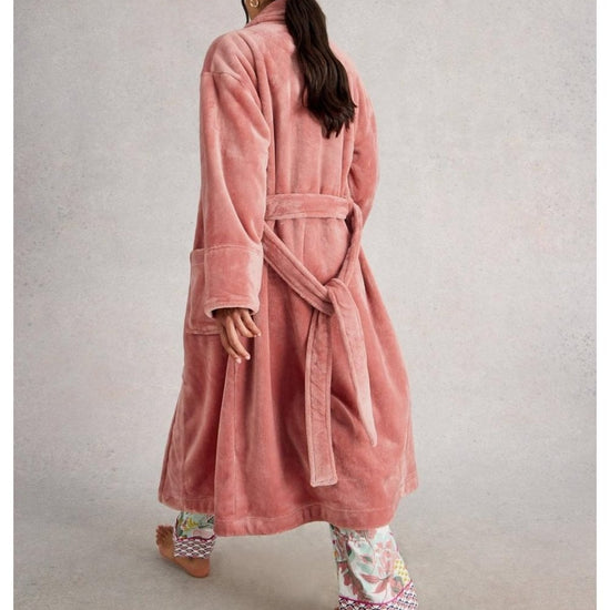 Young Ideas/Henmores - Clover Cosy Dressing Gown - Light Pink - S
