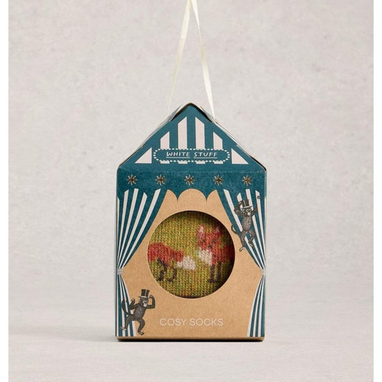 Young Ideas/Henmores - Cosy Mens Sock In A Box - Green Multi - OS