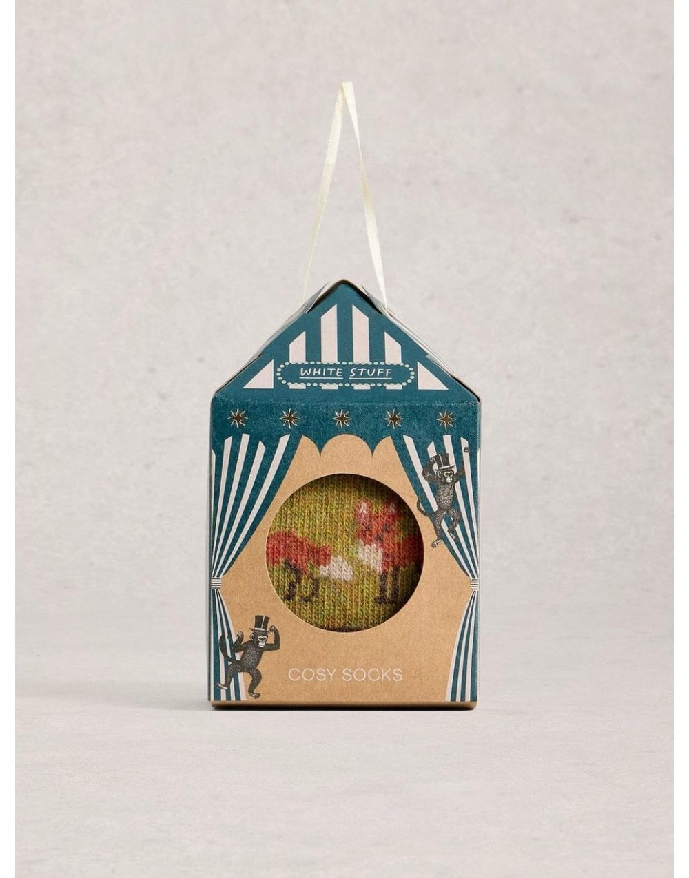 Young Ideas/Henmores - Cosy Mens Sock In A Box - Green Multi - OS