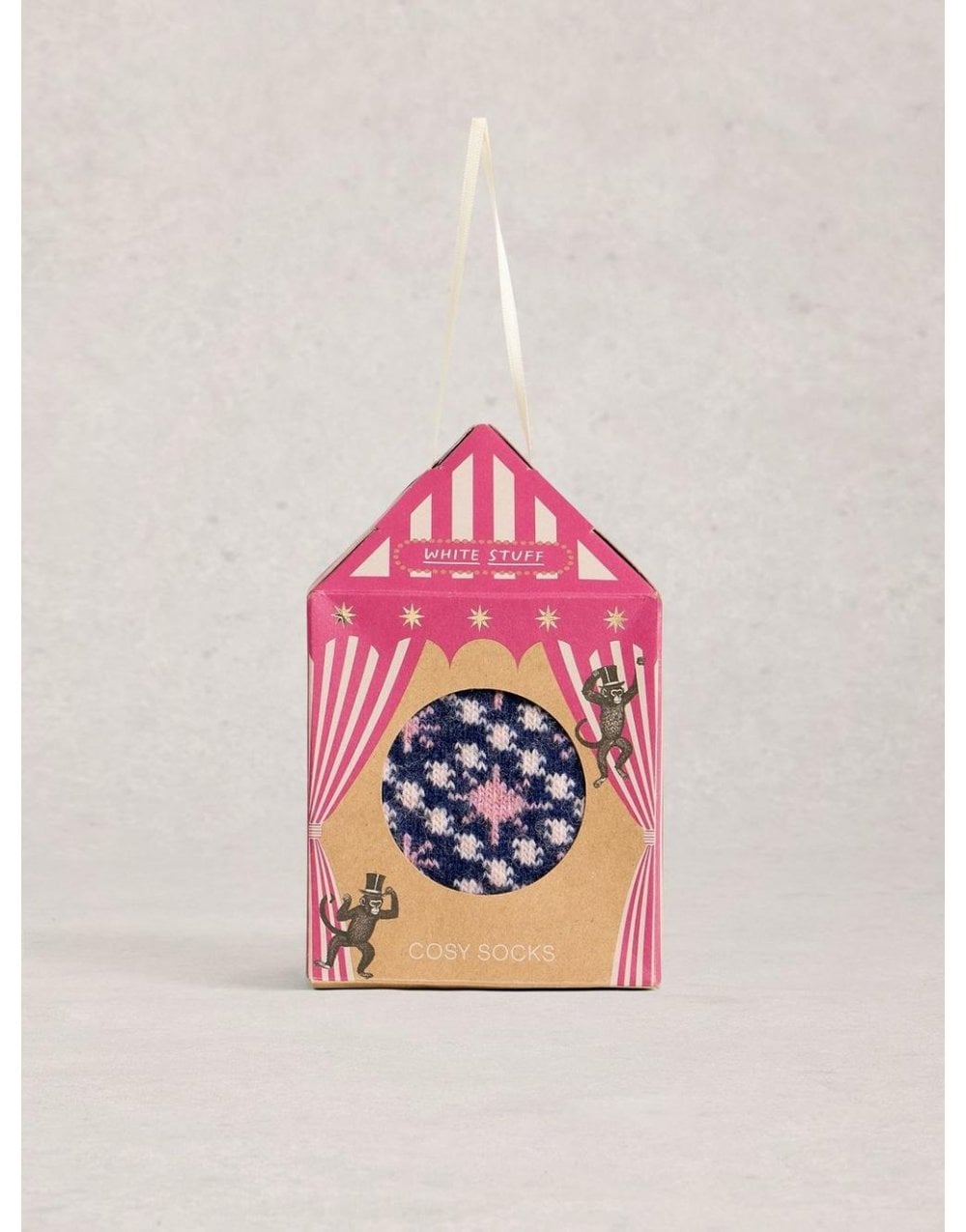 Young Ideas/Henmores - Cosy Womens Sock In A Box - Natural Multi - OS