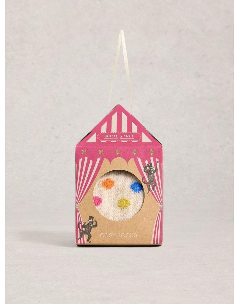 Young Ideas/Henmores - Cosy Womens Sock In A Box - Natural Multi - OS