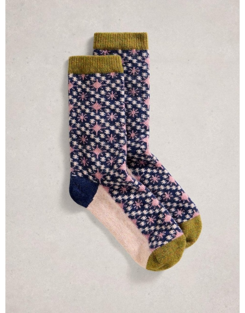Young Ideas/Henmores - Cosy Womens Sock In A Box - Natural Multi - OS