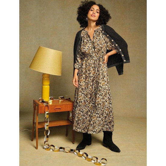 Young Ideas/Henmores - Delilah Metallic Dress - Chart Multi - 10R