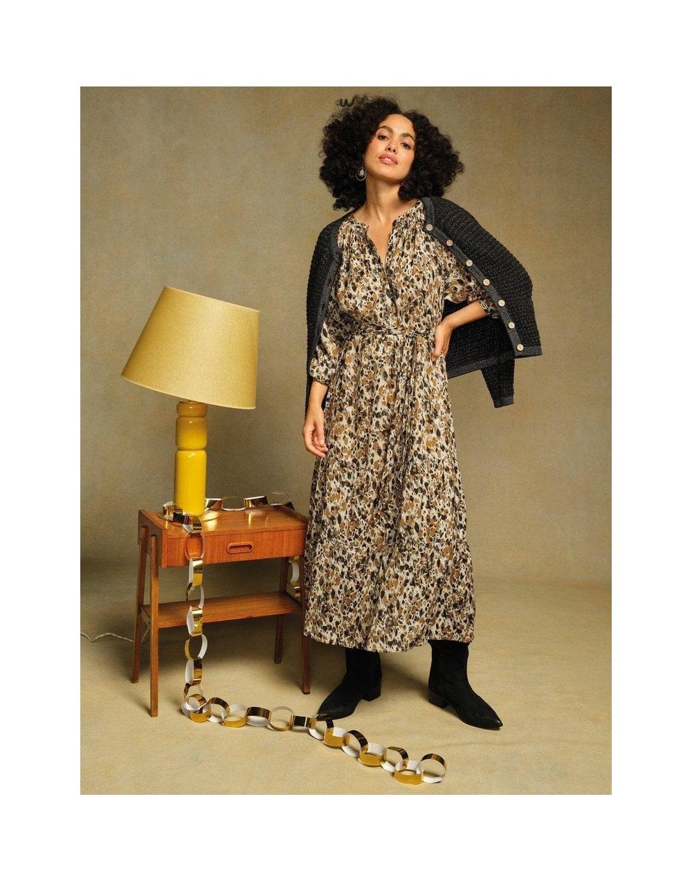 Young Ideas/Henmores - Delilah Metallic Dress - Chart Multi - 10R