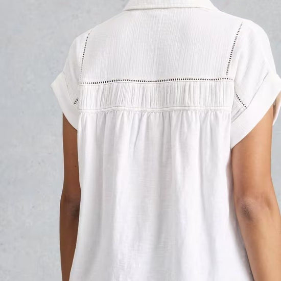 Young Ideas & Henmores - Didi Double Cloth Shirt - White - 8
