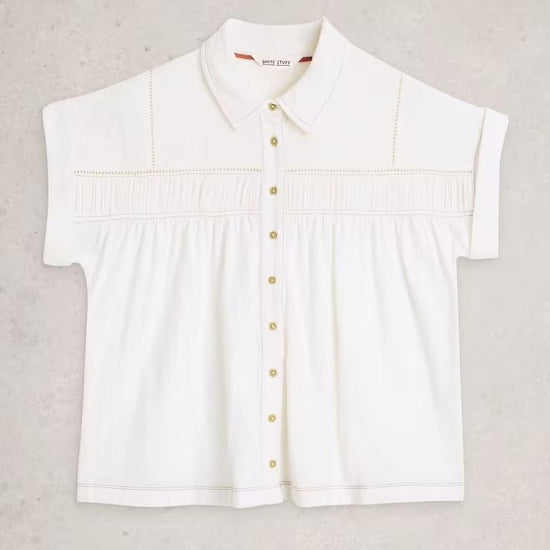 Young Ideas & Henmores - Didi Double Cloth Shirt - White - 8