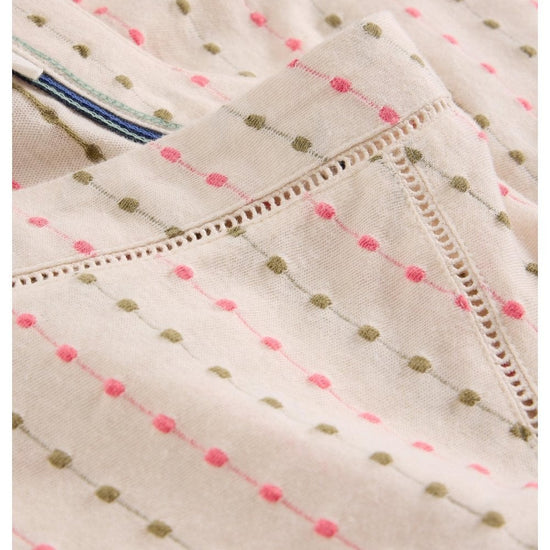 Young Ideas/Henmores - Embroidered Stripe T-Shirt - Ivory Multi - 8