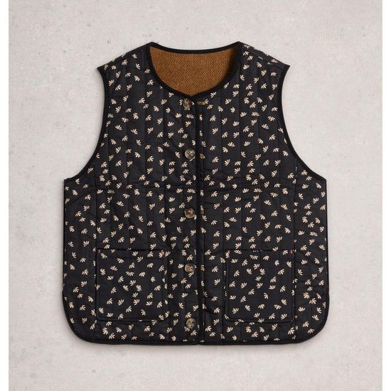Young Ideas/Henmores - Emma Reversible Gilet - Brown/Black - 8