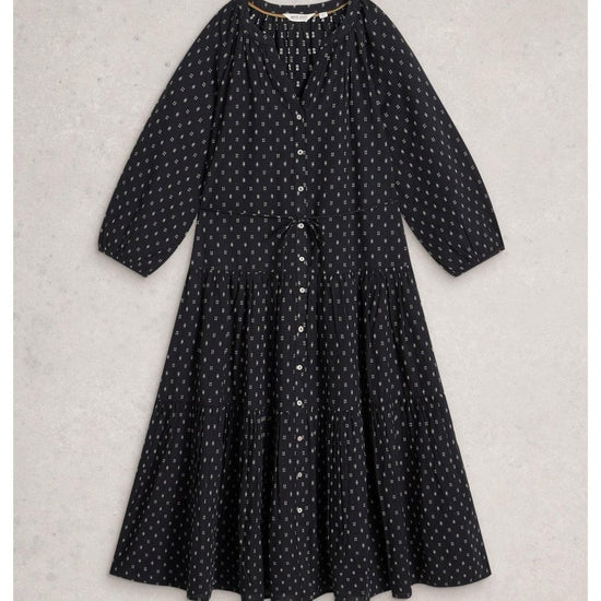 Young Ideas/Henmores - Gina Midi Dress - Black Multi - 8