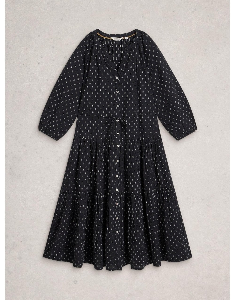 Young Ideas/Henmores - Gina Midi Dress - Black Multi - 8