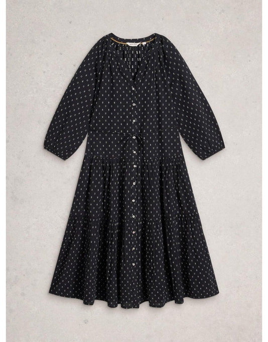 Young Ideas/Henmores - Gina Midi Dress - Black Multi - 8