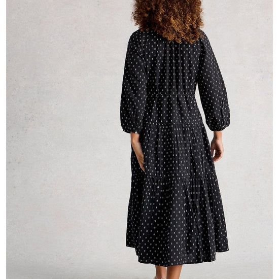 Young Ideas/Henmores - Gina Midi Dress - Black Multi - 8