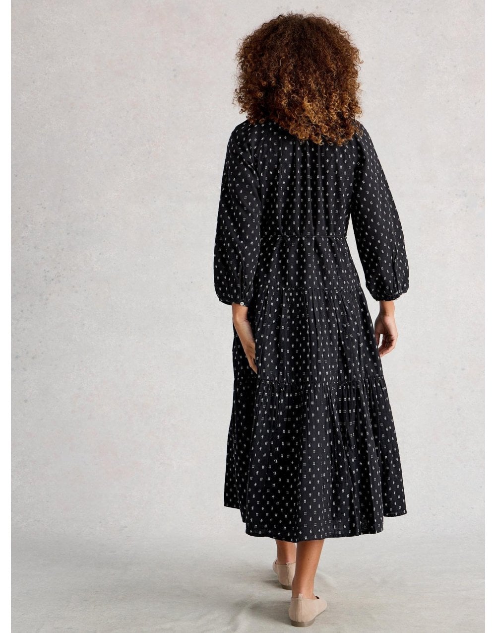 Young Ideas/Henmores - Gina Midi Dress - Black Multi - 8