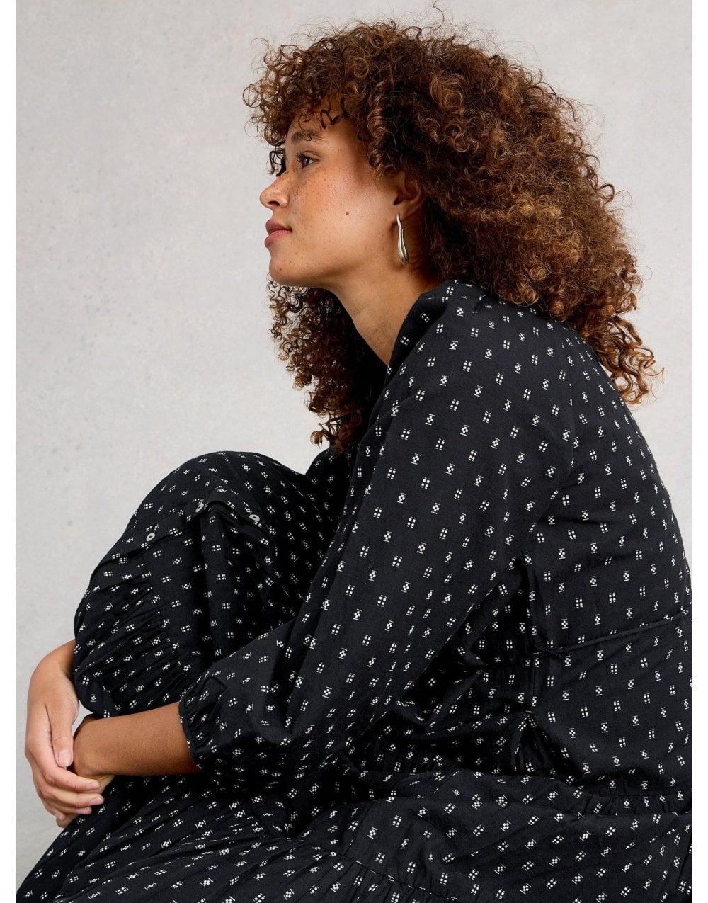 Young Ideas/Henmores - Gina Midi Dress - Black Multi - 8