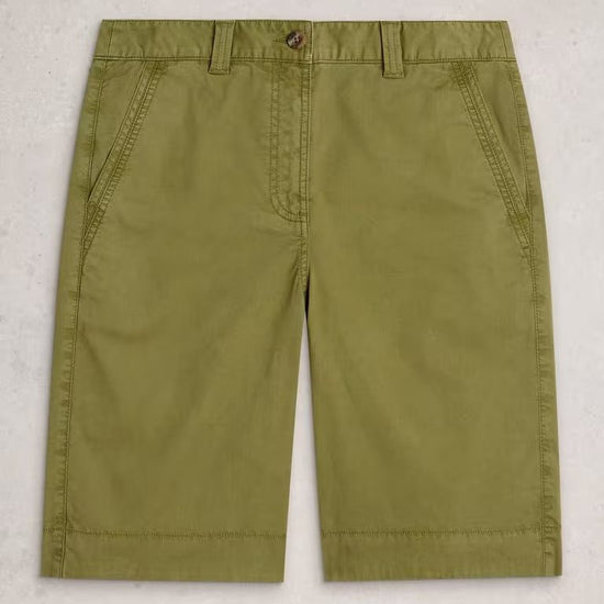 Young Ideas & Henmores - Heidi Chino Short - Khaki Green - 8