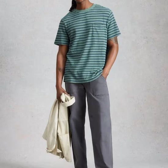 Young Ideas/Henmores - Horsham Stripe Tee - Blue Multi - M