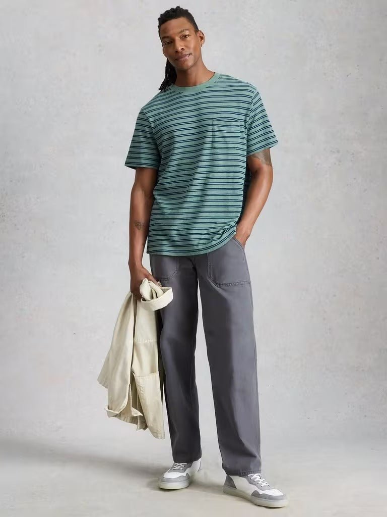 Young Ideas/Henmores - Horsham Stripe Tee - Blue Multi - M