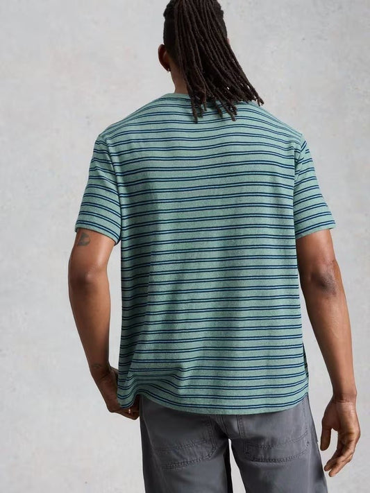 Young Ideas/Henmores - Horsham Stripe Tee - Blue Multi - M