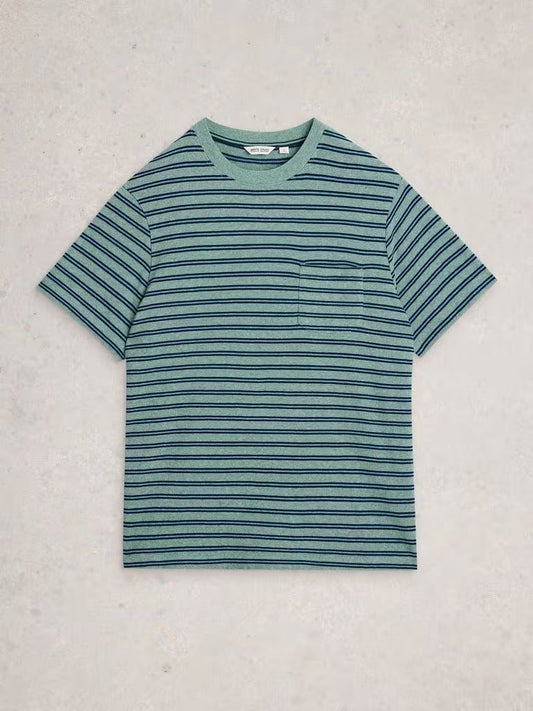 Young Ideas/Henmores - Horsham Stripe Tee - Blue Multi - M
