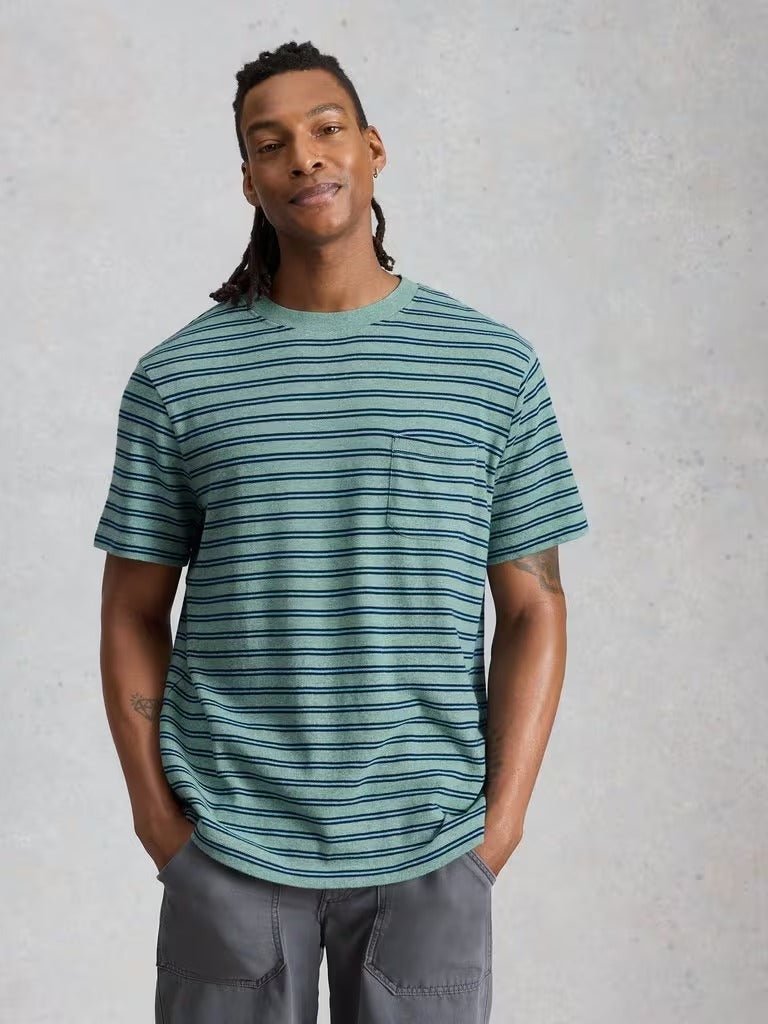 Young Ideas/Henmores - Horsham Stripe Tee - Blue Multi - M