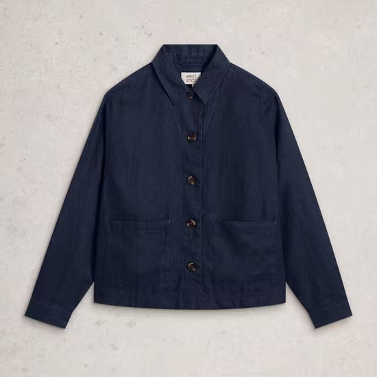 Young Ideas & Henmores - Isabel Linen Jacket - Dark Navy - 8