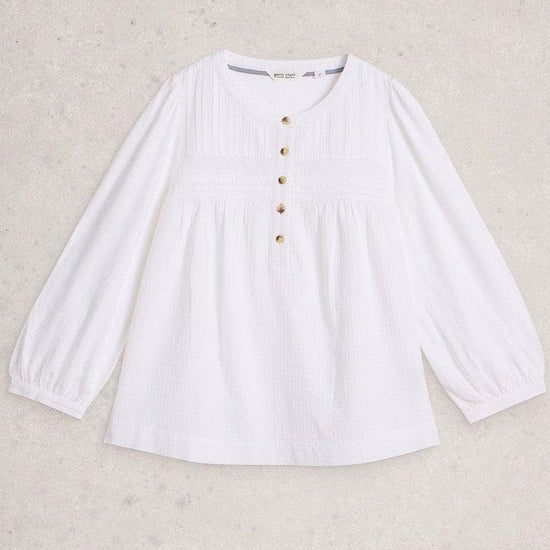 Young Ideas/Henmores - Isla 3/4 Sleeve Top - Brilliant White - 8