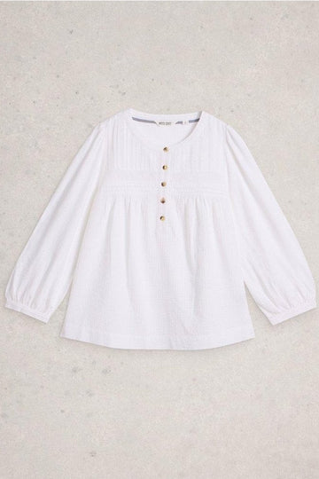 Young Ideas/Henmores - Isla 3/4 Sleeve Top - Brilliant White - 8