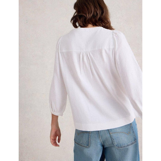 Young Ideas/Henmores - Isla 3/4 Sleeve Top - Brilliant White - 8